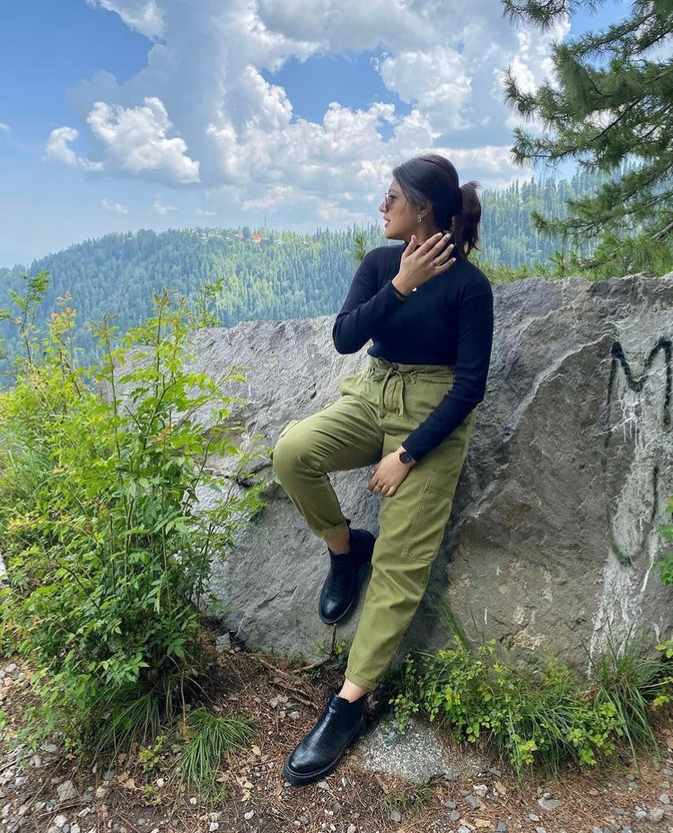 Women's rib highneck pack of 3.