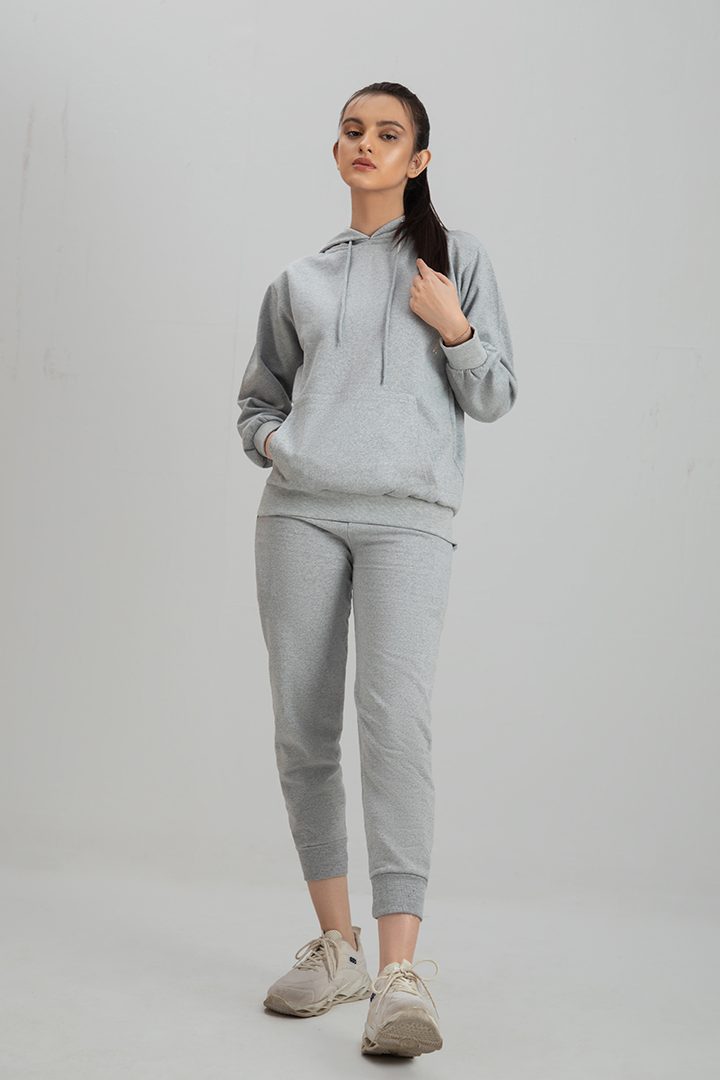 Women's grey tracksuit.
