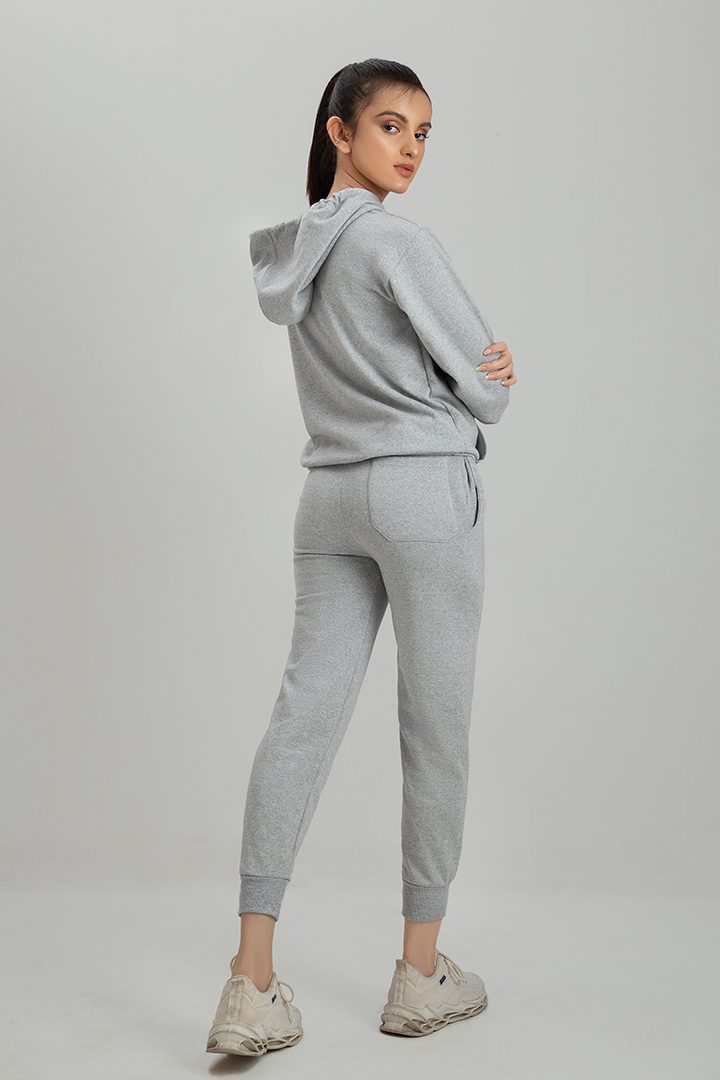 Women's grey tracksuit.