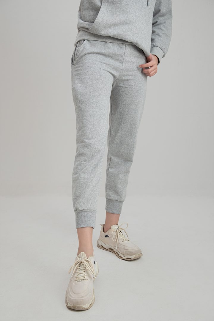 Women's grey tracksuit.