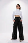 Black Venture Women's Cargo Pants