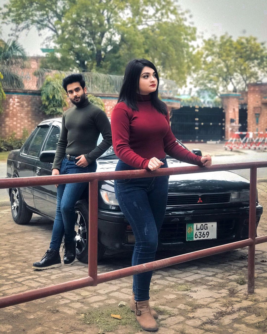 Women's rib highneck pack of 2.