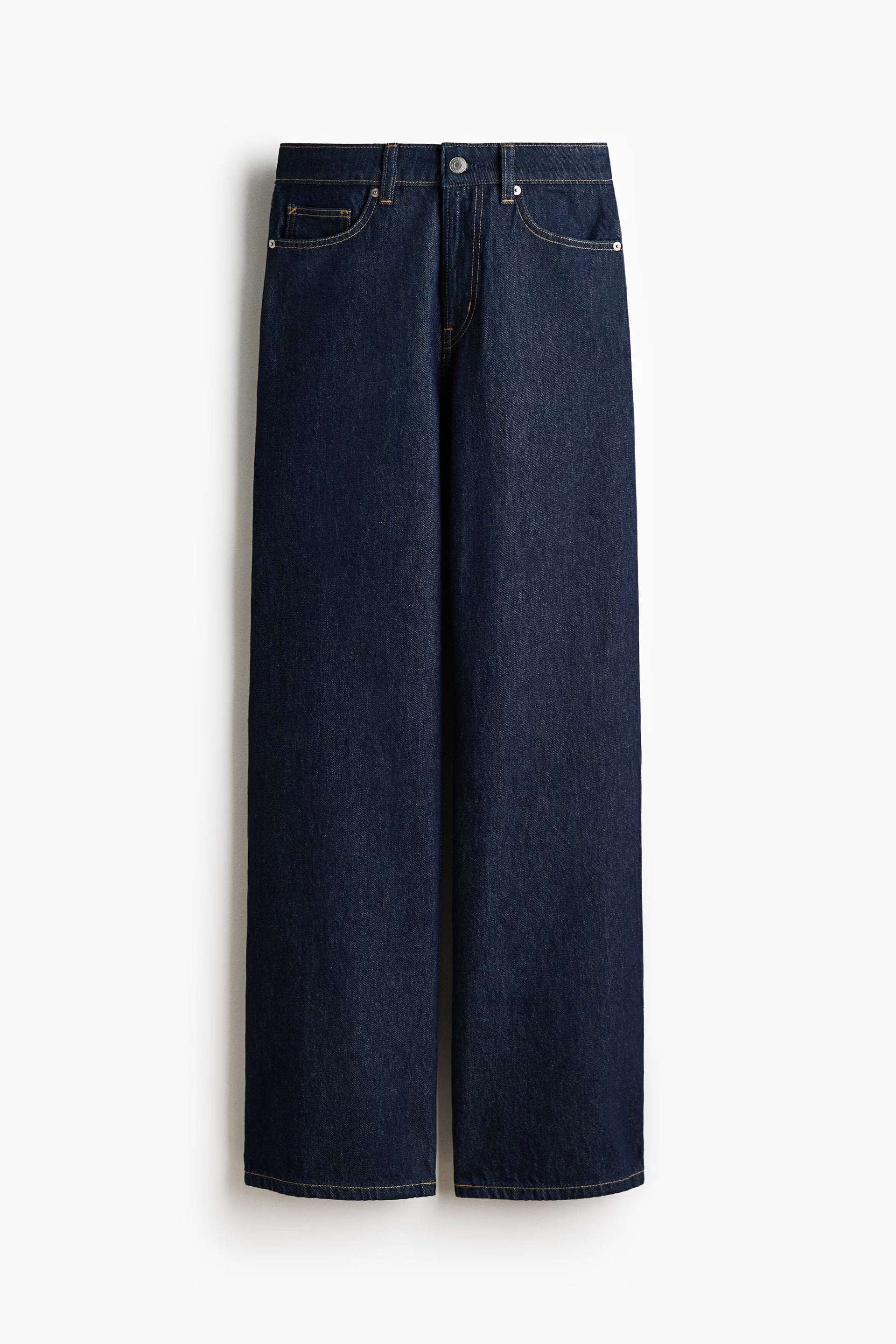 High Waist Wide Leg straight Fit Orginal denim Blue