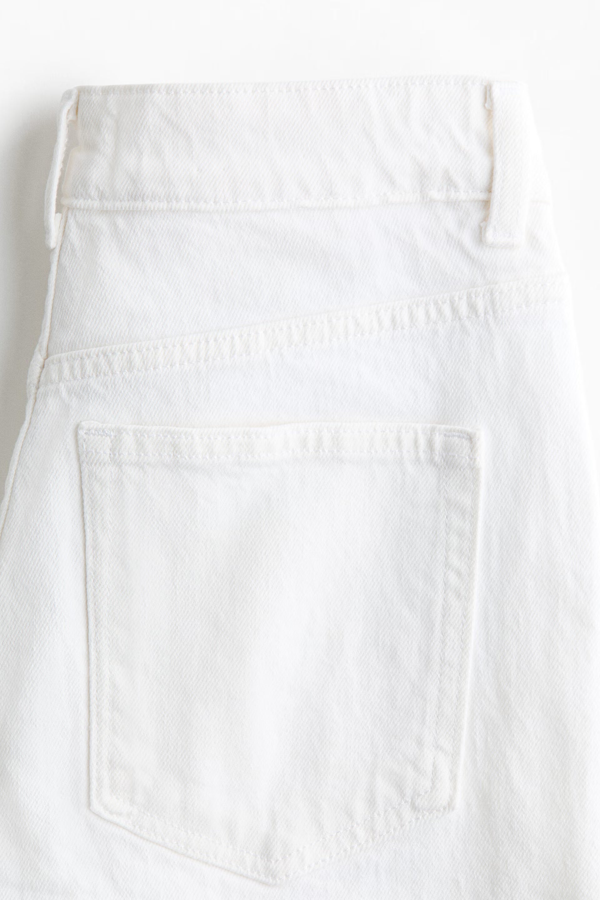 White High Waist  Wide Leg