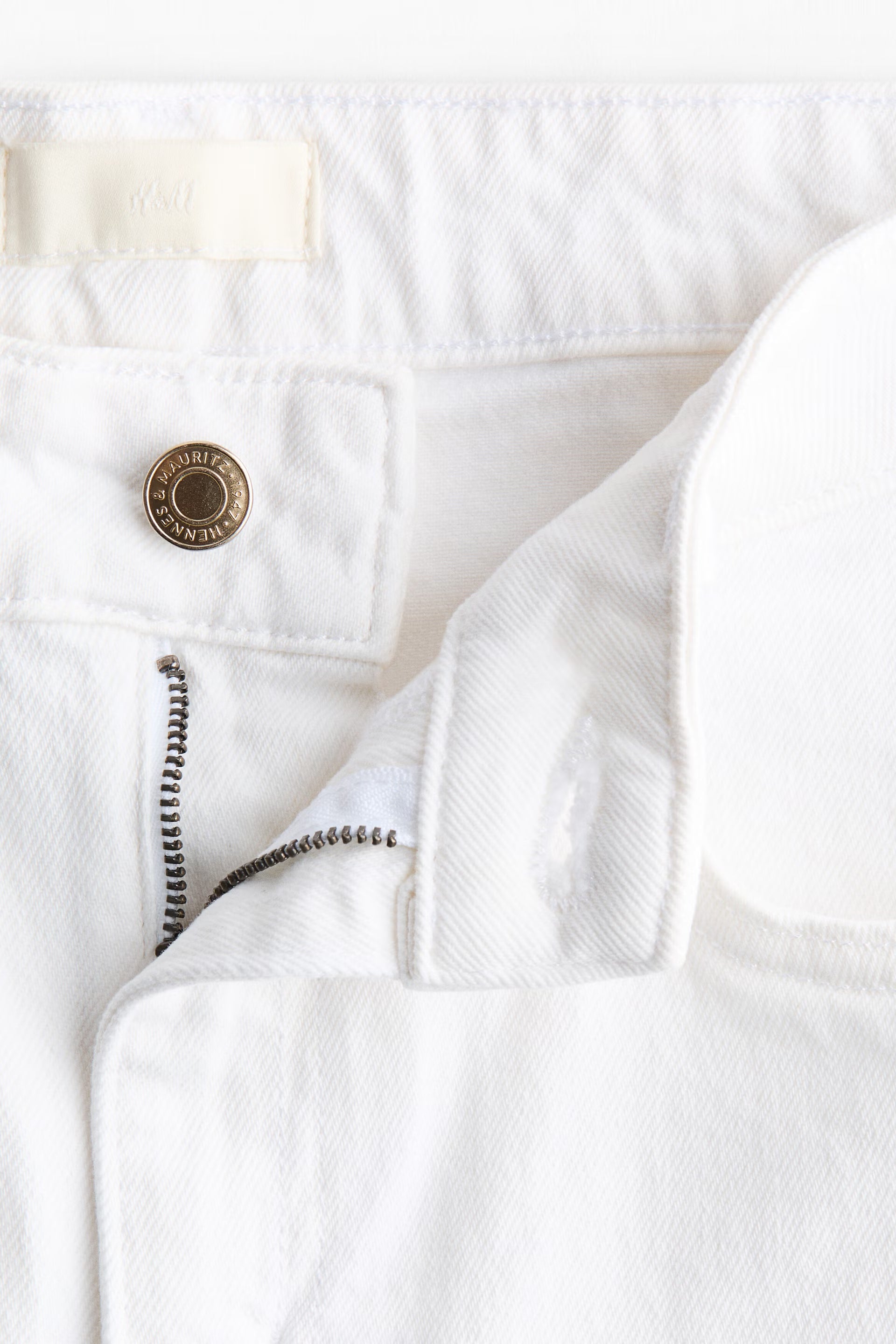 White High Waist  Wide Leg